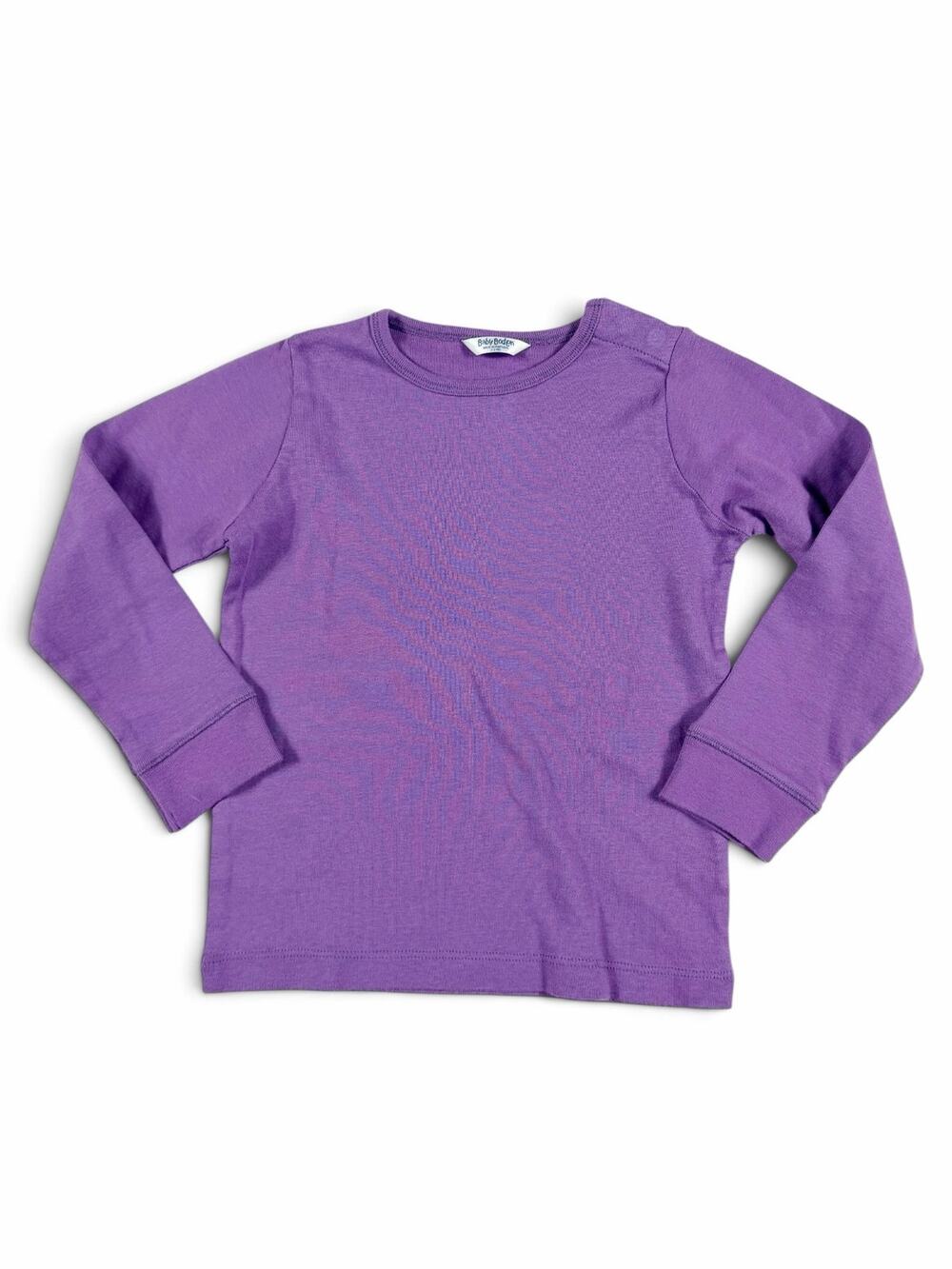 Mini Baby Boden Purple Long Sleeve Cotton T-Shirt Top Size 2-3 Years